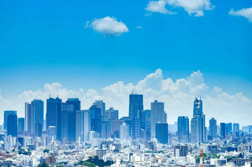 オフィス周辺の都市風景